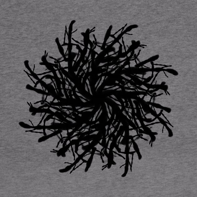 Pattern Cryptic Spren 2, Black by Chrothon